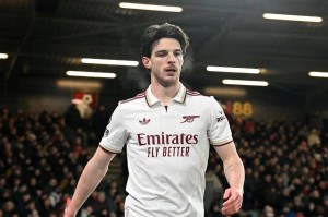 赖斯梅开二度，阿森纳3-2复仇伯恩茅斯5连胜，静待双蓝会自相残杀